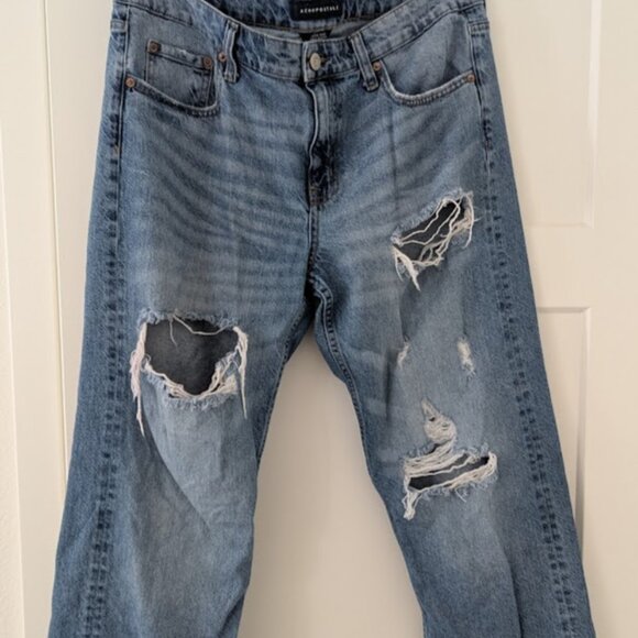 Aeropostale Womens 90s Baggy Lowrise Jeans - Picture 1 of 10